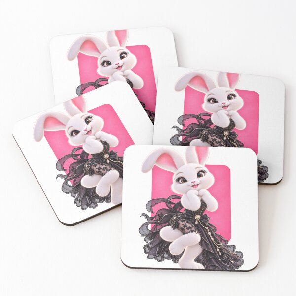 Item preview, Elegant Bunny in Black Lace designed and sold by LiMarchee.