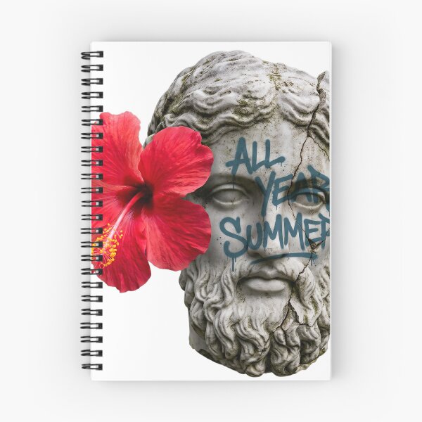 Item preview, "All Year Summer" - Vandalized Classical Statue with Red Hibiscus designed and sold by All Year Summer Co..