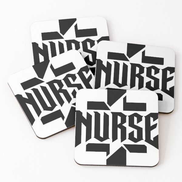 Item preview, Nurse Stencil Cross - Bold Military Style Typography Design designed and sold by medicalkinoko.