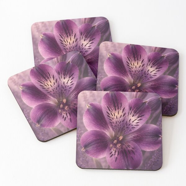 Item preview, Purple Alstroemeria – Fine Art Botanical Flower Photography designed and sold by ViolafleurViolett.