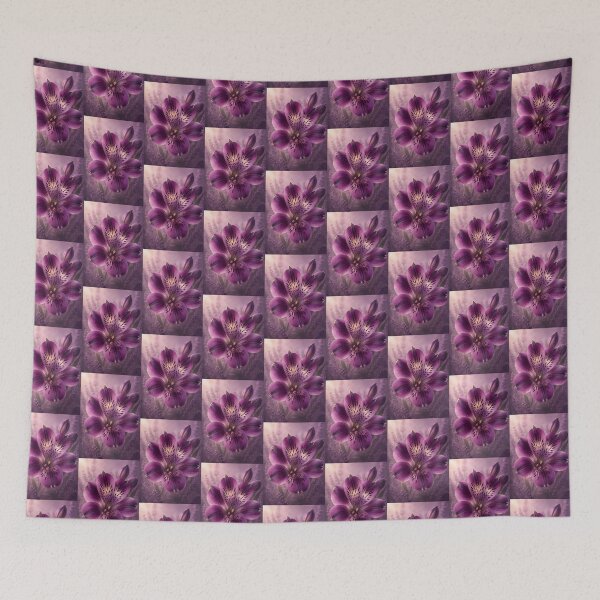 Item preview, Purple Alstroemeria – Fine Art Botanical Flower Photography designed and sold by ViolafleurViolett.