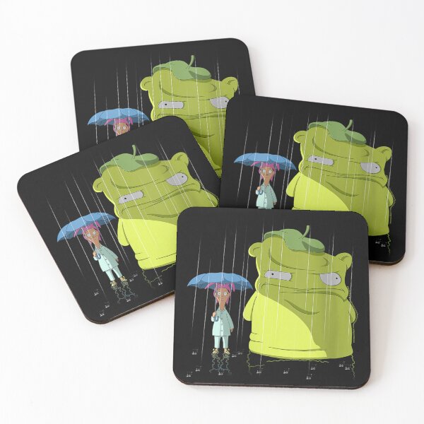 Item preview, Bob'ss Burgers Louise & Kuchi Kopi Rain Portrait V-Neck designed and sold by Polaroideffect ⭐⭐⭐⭐⭐(968).