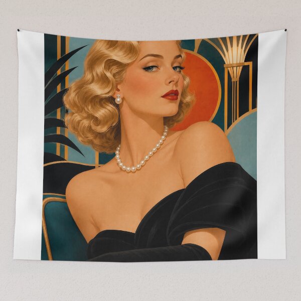 Item preview, Wall Art - Postcard - Deco Pearl Elegance designed and sold by ForeverPrintsOK.