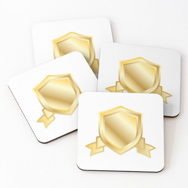 Item preview, Golden Shield Crest Blank Emblem Luxury Heraldic Badge designed and sold by VectorForge Studio.
