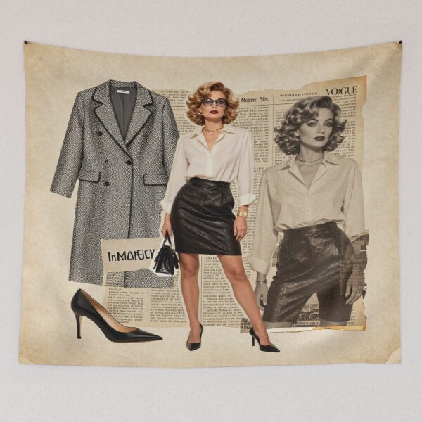 Item preview, Retro Fashion Editorial – Vogue Style Glow designed and sold by FotoworldEdel.