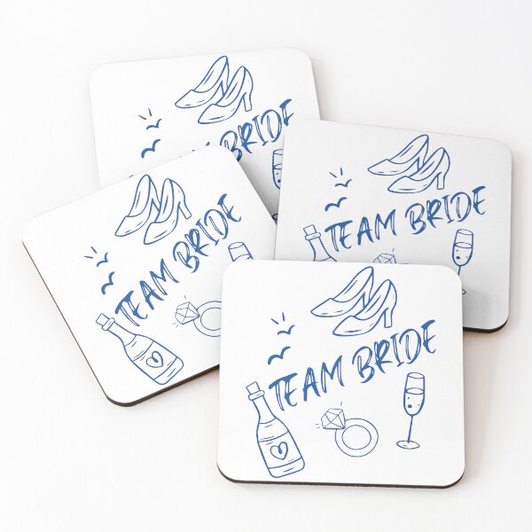 Item preview, Team Bride Doodle Art Bachelorette Party High Heels & Champagne designed and sold by BrownHorse90s.