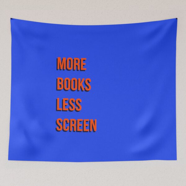 Item preview, More Books Less Screen Time Retro Reading Advocate Graphic designed and sold by Creations by lyne.