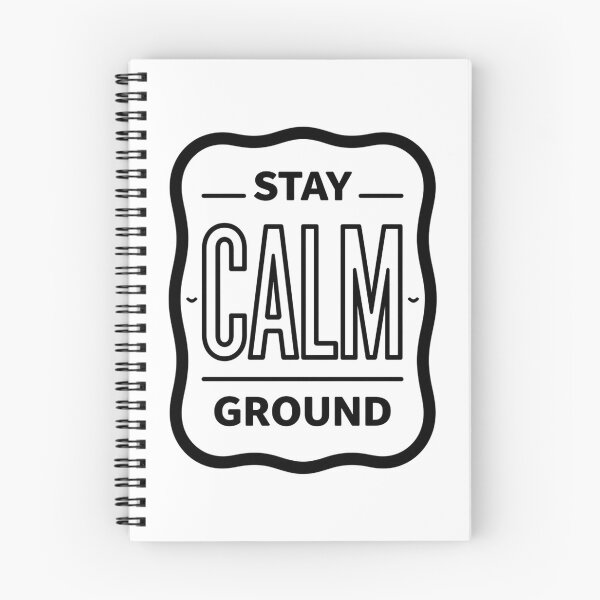 Item preview, Stay Calm Ground Inspirational T-Shirt Design designed and sold by FestivityFinds.