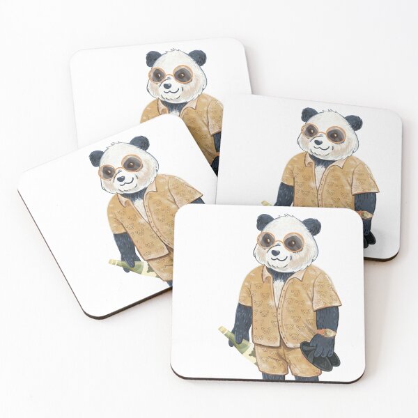 Item preview, Stylish Panda on Summer Vacation designed and sold by DanuskaArt.