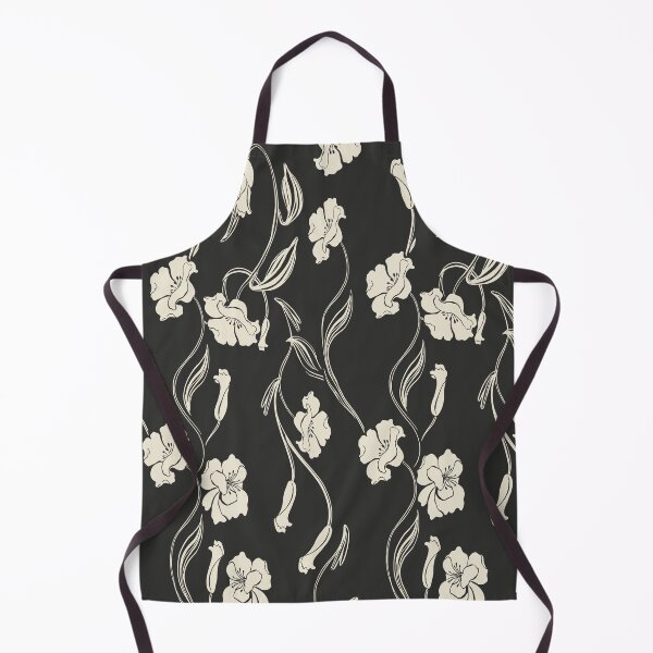 Item preview, Black Minimalist Floral Vine Pattern designed and sold by Aniko Tulipan.