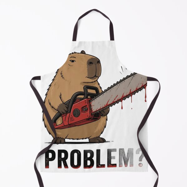 Item preview, Problem Capybara Chainsaw Funny Dark Humor Meme designed and sold by DesignEpic22.