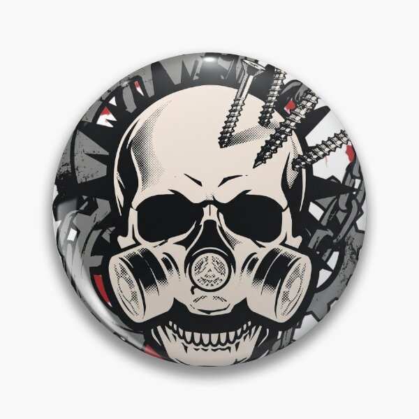 Item preview, Biohazard Metal Skull Punk Grunge Artwork designed and sold by Artsformore.