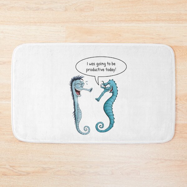 Item preview, Funny Seahorse Productivity Procrastination designed and sold by FMproject.