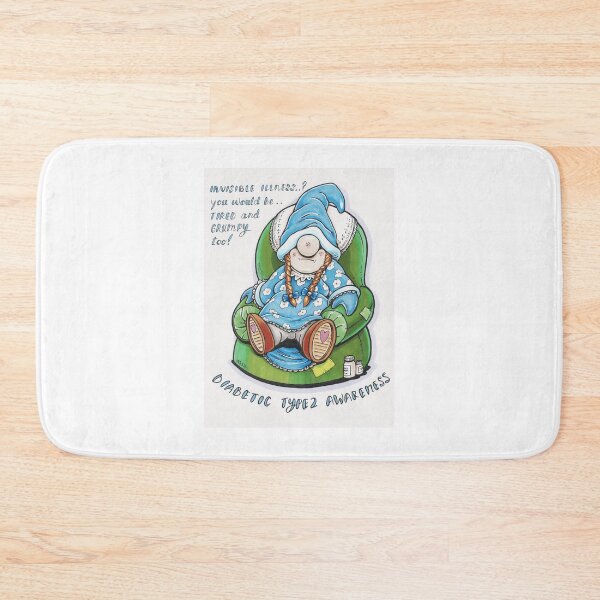 Item preview, diabetic type 2 awareness gnome female designed and sold by Worldofward48.