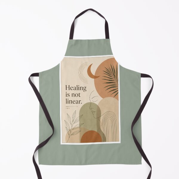 Item preview, Healing Is Not Linear Boho Mental Health Art designed and sold by Timeless Junction.