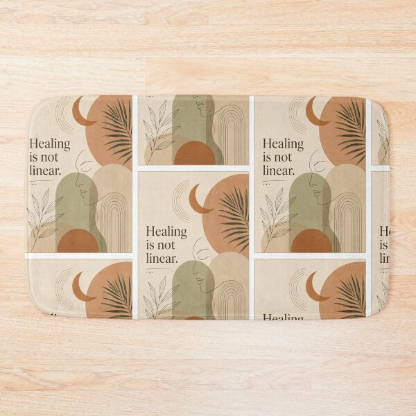 Item preview, Healing Is Not Linear Boho Mental Health Art designed and sold by Timeless Junction.