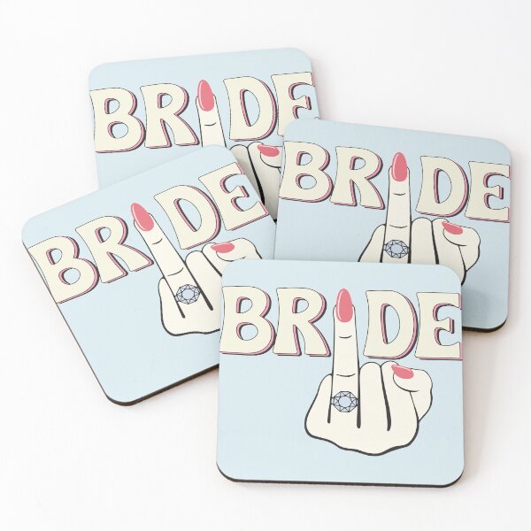 Item preview, Funny Retro Bride Middle Finger Engagement Ring Bachelorette designed and sold by BrownHorse90s.