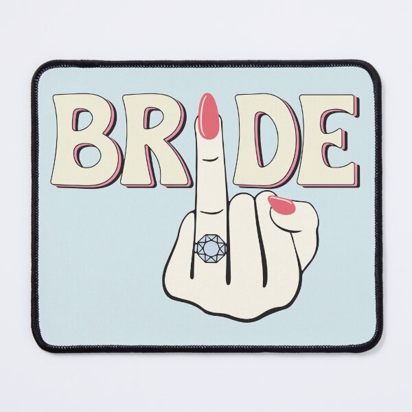 Item preview, Funny Retro Bride Middle Finger Engagement Ring Bachelorette designed and sold by BrownHorse90s.