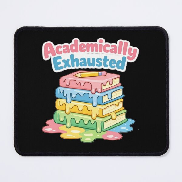 Item preview, Academically Exhausted Melting Books Student Humor T-Shirt designed and sold by FestivityFinds.