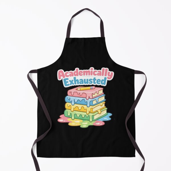 Item preview, Academically Exhausted Melting Books Student Humor T-Shirt designed and sold by FestivityFinds.