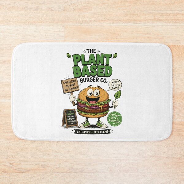 Item preview, Plant Based Burger Co Funny Vegan Food Lover Design. designed and sold by The-T-In-Retro.