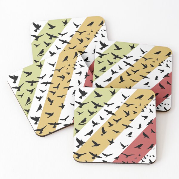 Item preview, Retro Vintage Birds Flight Silhouette Art designed and sold by StudioAyinla.