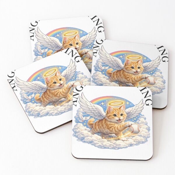 Item preview, Angel Cat Playing designed and sold by MR4me.