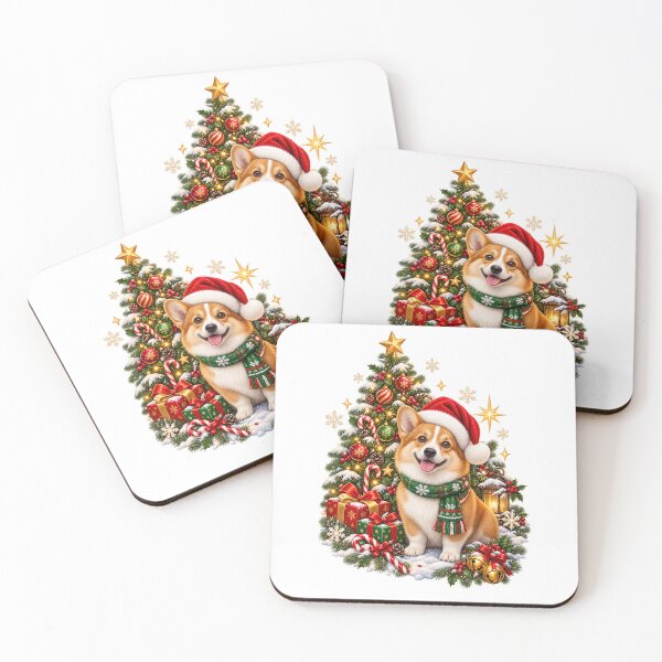 Item preview, Festive Corgi in a Magical Christmas Wonderland designed and sold by Kolibra.