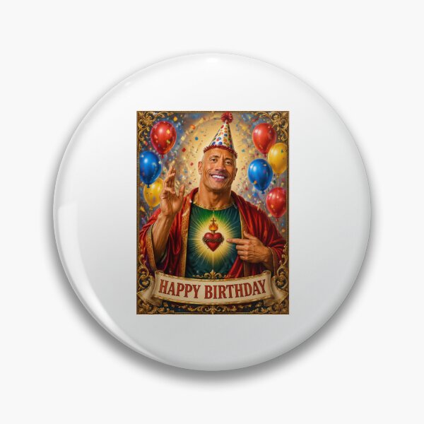 Item preview, Dwayne johnson the rock birthday saint celebrity  funny meme holy prank weird designed and sold by CheeseBlueprint.