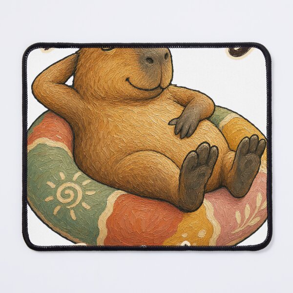 Item preview, Chill Capybara Energy Saving Mode Funny T-Shirt Design designed and sold by KIDEnia.