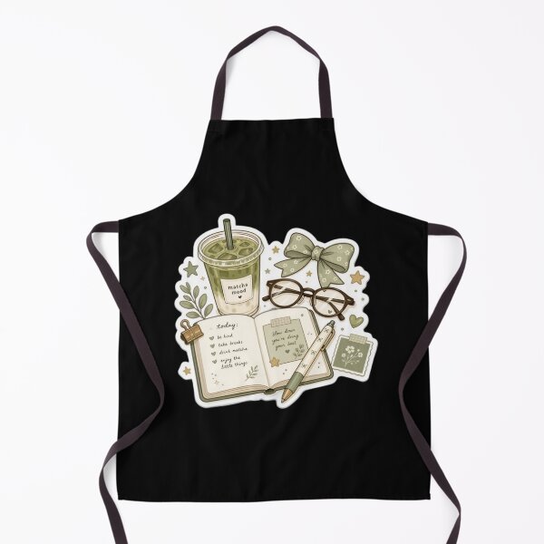 Item preview, Matcha Mood Journal Aesthetic Coquette Green Study designed and sold by FestivityFinds.