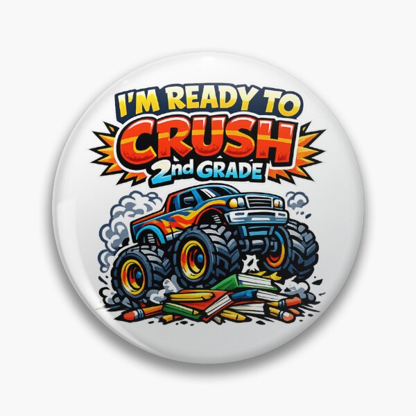 Item preview, I'm Ready to Crush 2nd Grade - Monster Truck - Back to School designed and sold by SON SON.