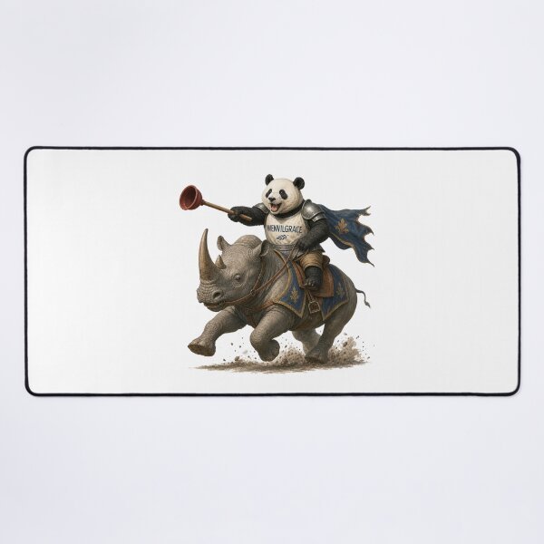 Item preview, Panda Knight with Plunger Gift designed and sold by Wenvilgrace.