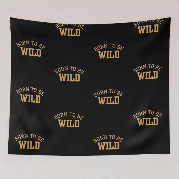 Item preview, Born To Be Wild Retro Varsity College Typography Baseball Cap designed and sold by FestivityFinds.
