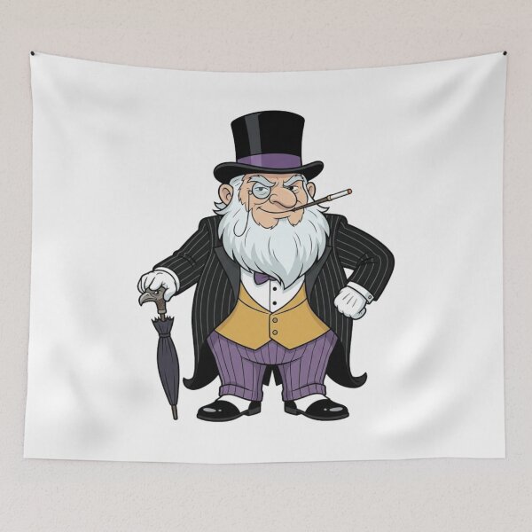 Item preview, The Penguin Aristocratic Villain Garden Gnome designed and sold by Bad-Decisions-Designs.