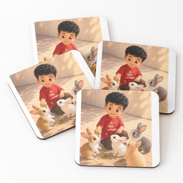 Item preview, Abdullah and His Bunny Friends designed and sold by LumivaraGallery.