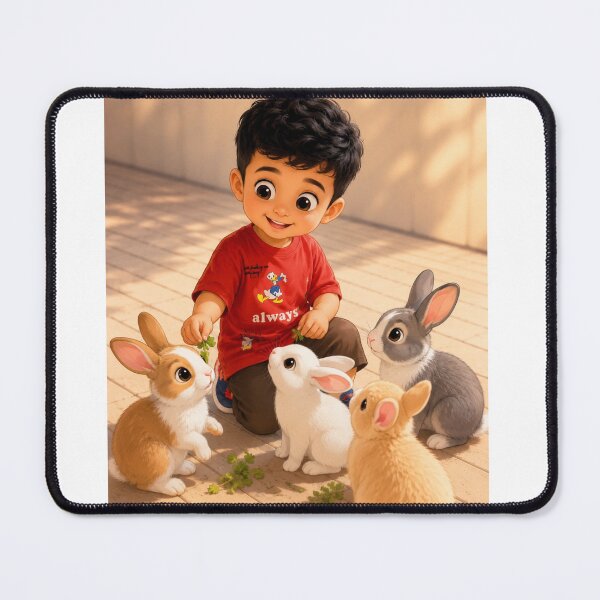 Item preview, Abdullah and His Bunny Friends designed and sold by LumivaraGallery.