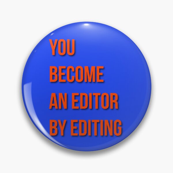 Item preview, You Become an Editor by Editing – Motivational Typography designed and sold by Creations by lyne.