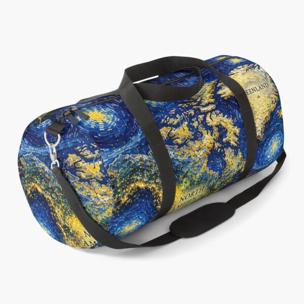 Item preview, Starry World Map – A World in Motion designed and sold by LuluLeb.