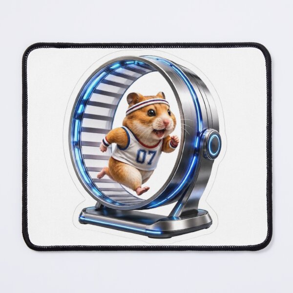 Item preview, Hamster Running in High-Tech Wheel designed and sold by Snurly.