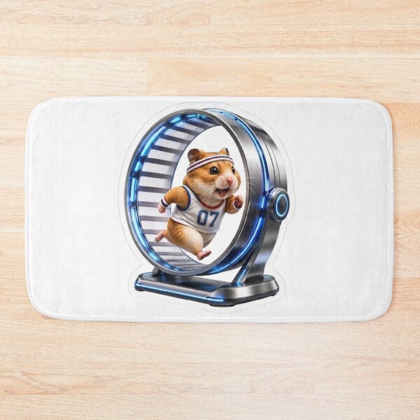 Item preview, Hamster Running in High-Tech Wheel designed and sold by Snurly.