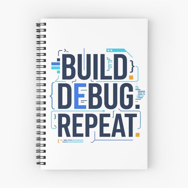 Item preview, Study Like a Software Engineer | Build Debug Repeat Coding STEM Gift designed and sold by Amr Darwish Graphic designer.