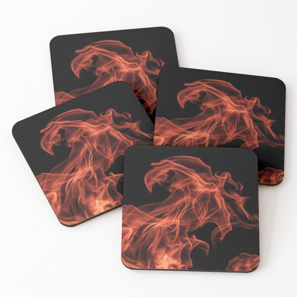 Item preview, Fiery Red Flame Swirls Abstract Fire Texture designed and sold by LYAN-STORE.