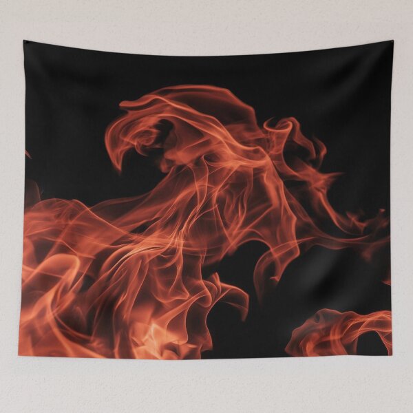 Item preview, Fiery Red Flame Swirls Abstract Fire Texture designed and sold by LYAN-STORE.