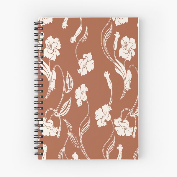 Item preview, Terracotta Minimalist Floral Vine Pattern designed and sold by Aniko Tulipan.