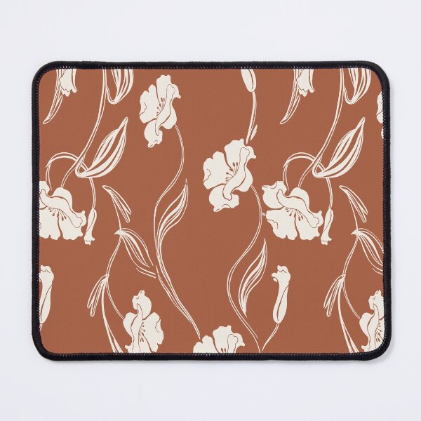 Item preview, Terracotta Minimalist Floral Vine Pattern designed and sold by Aniko Tulipan.