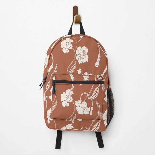 Item preview, Terracotta Minimalist Floral Vine Pattern designed and sold by Aniko Tulipan.