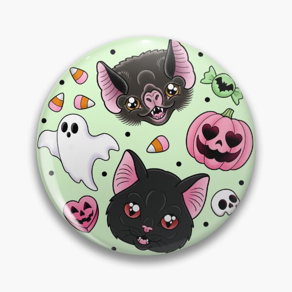 Item preview, Feline Spooky - Green designed and sold by Catty Crafts.