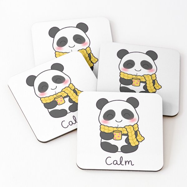 Item preview, Cute Panda Calm Cozy Kawaii Coffee designed and sold by cozymood2026.