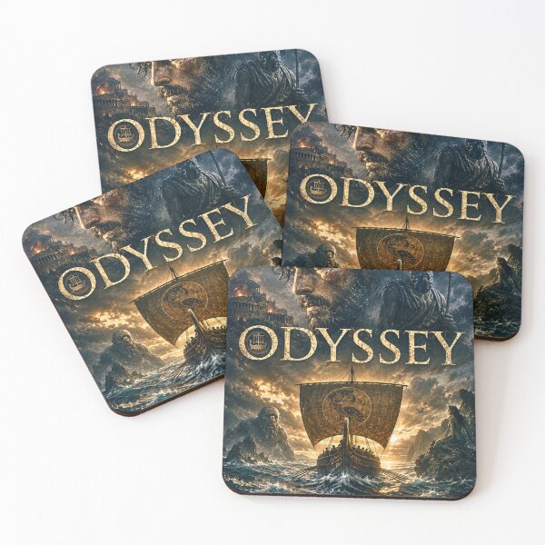 Item preview, Odyssey – Epic Greek Mythology Movie Poster, Ancient Sea Adventure Wall Art designed and sold by lavanya11.